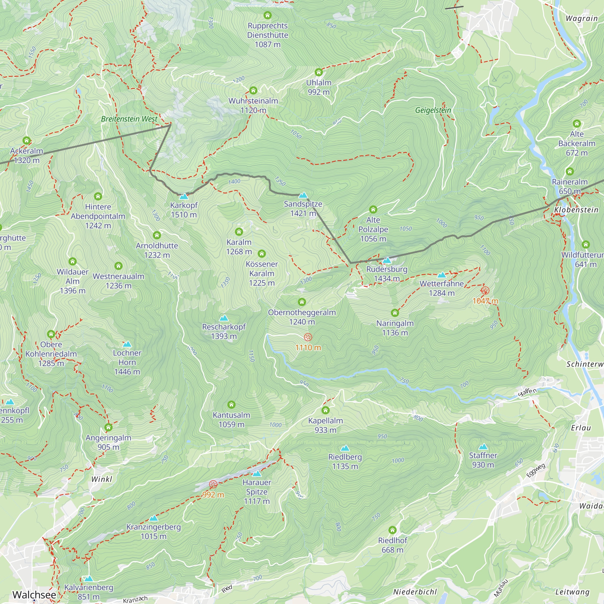 Obernotheggeralm map