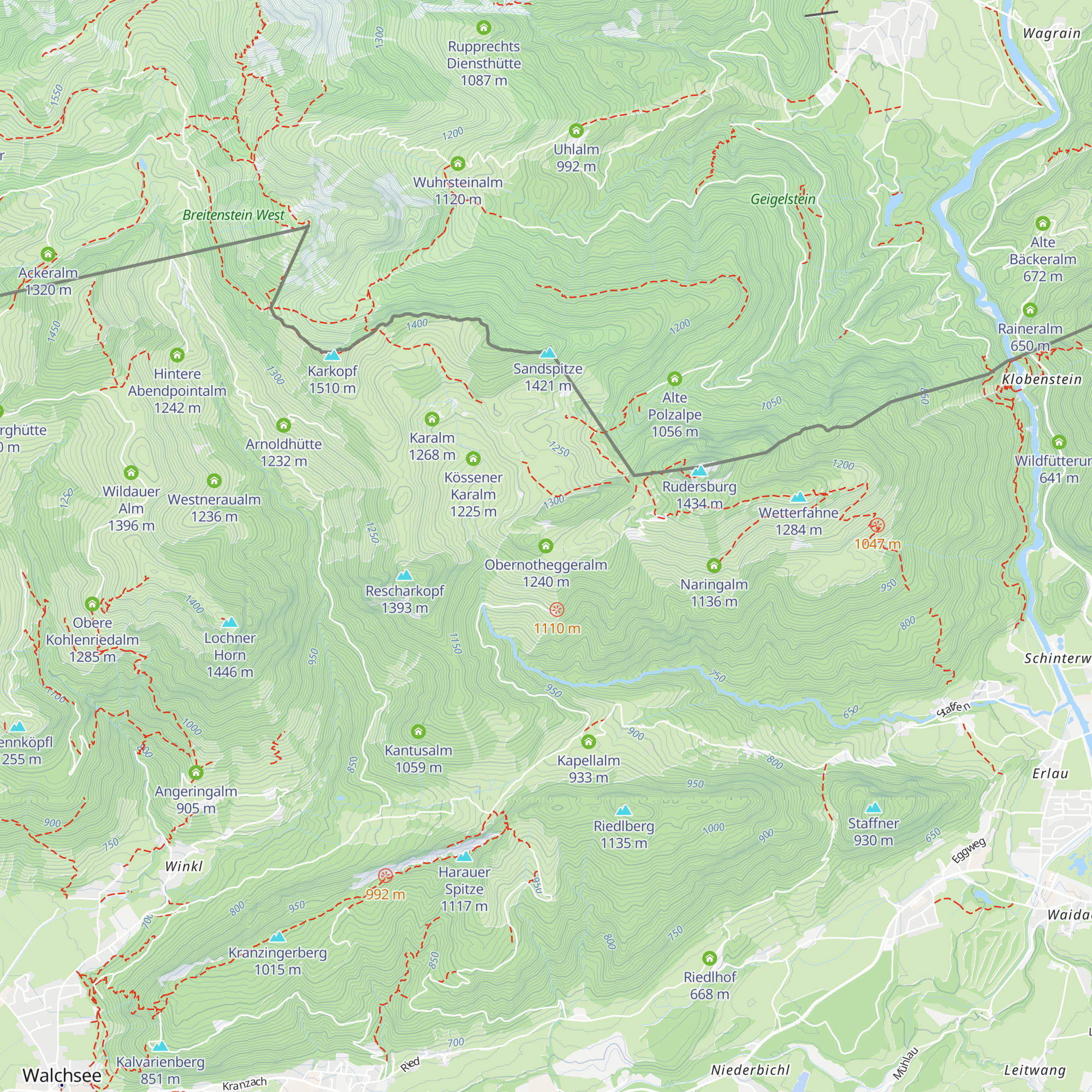 Obernotheggeralm map