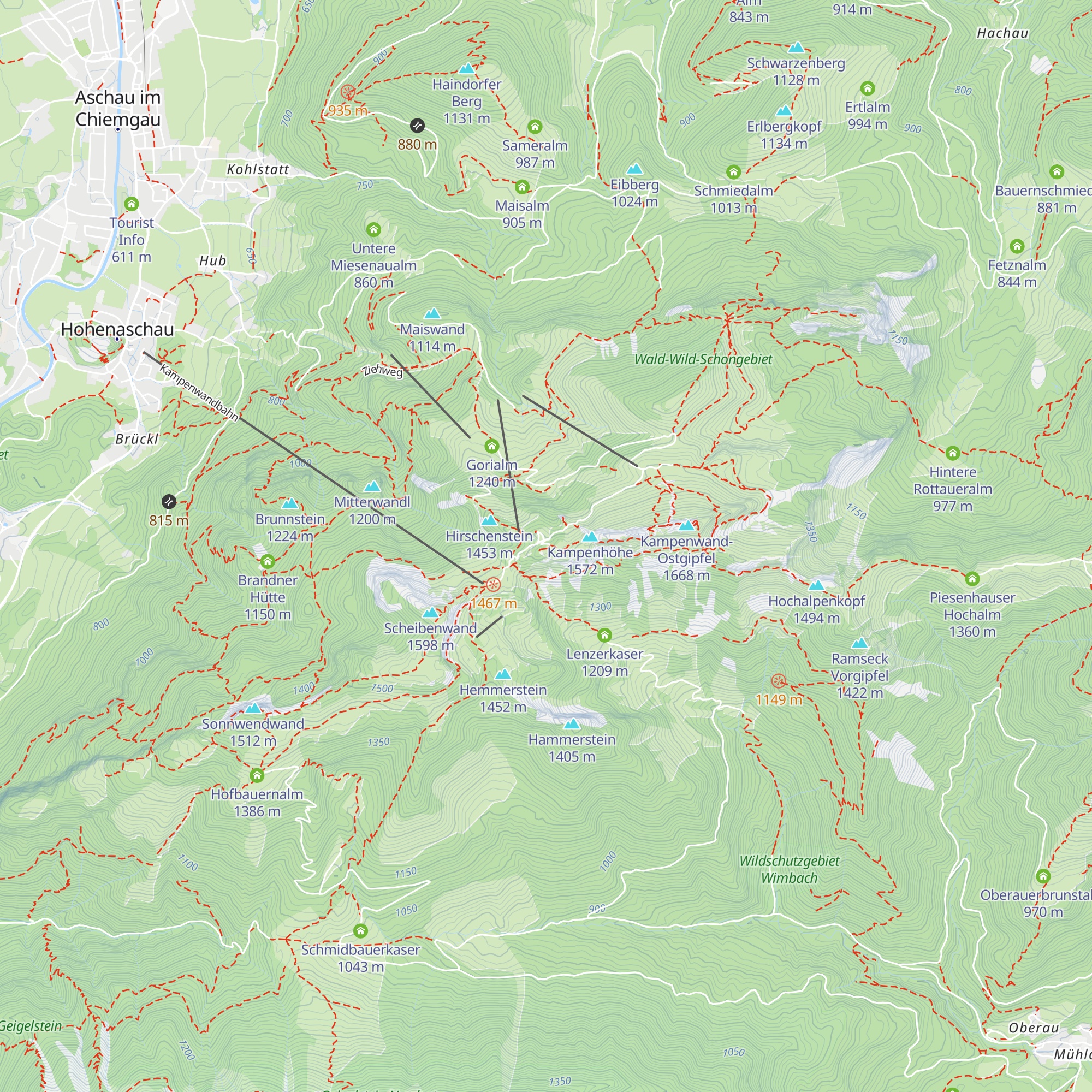 Kampenwandhütte map