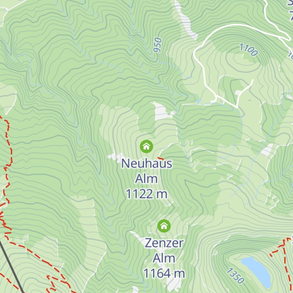 Map of Neuhaus Alm