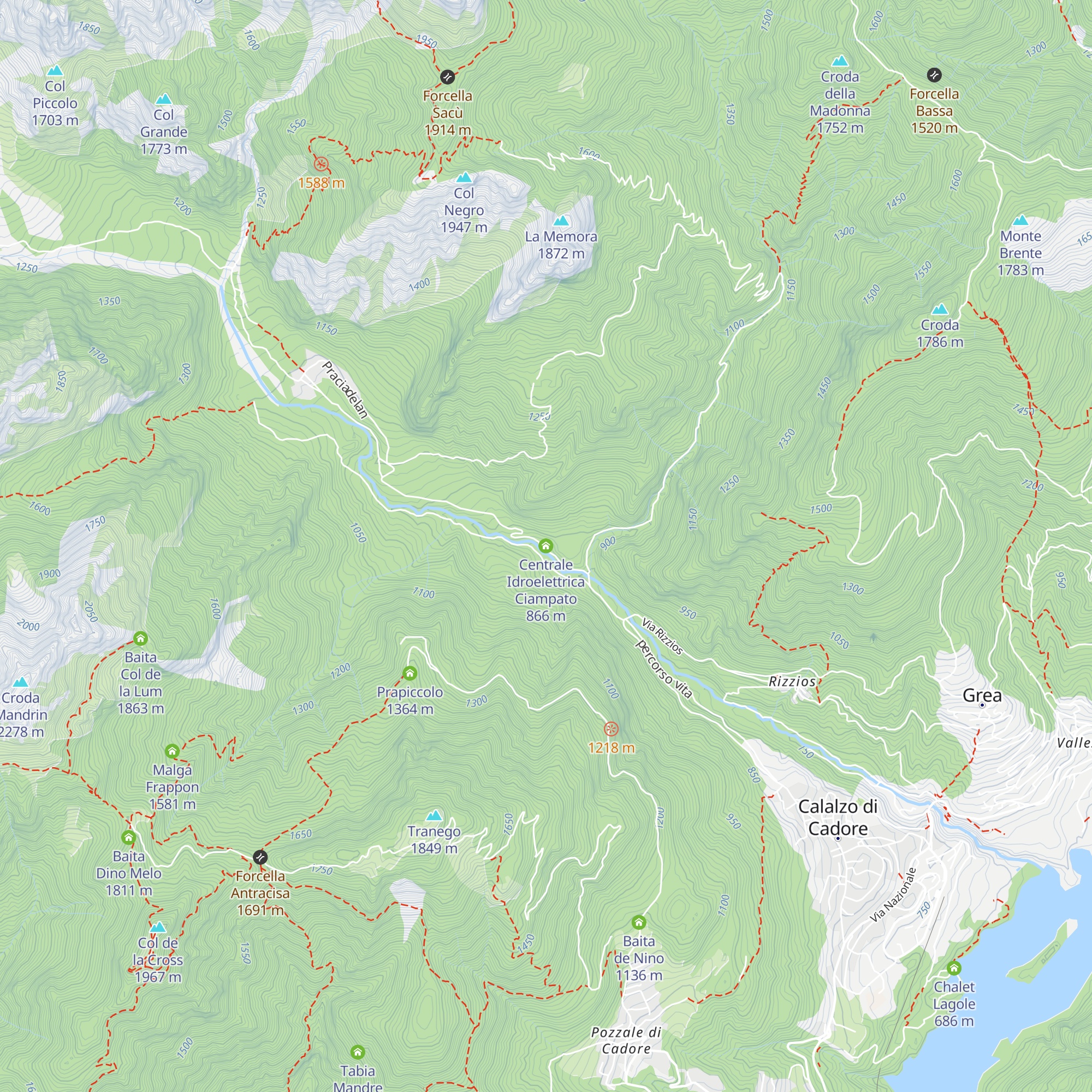 Centrale Idroelettrica Ciampato map