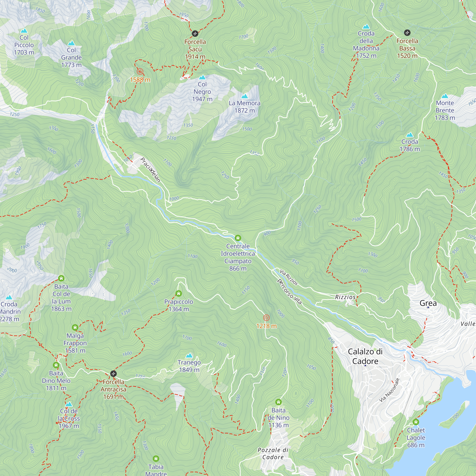 Centrale Idroelettrica Ciampato map