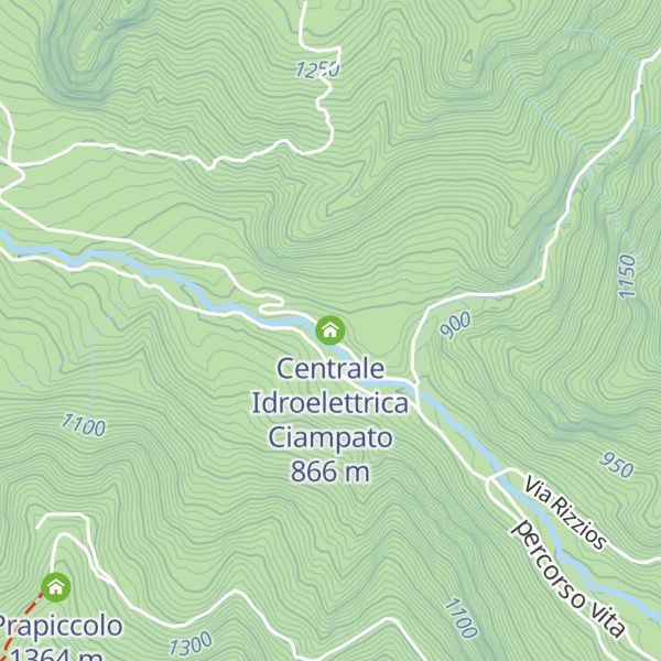 Map of Centrale Idroelettrica Ciampato
