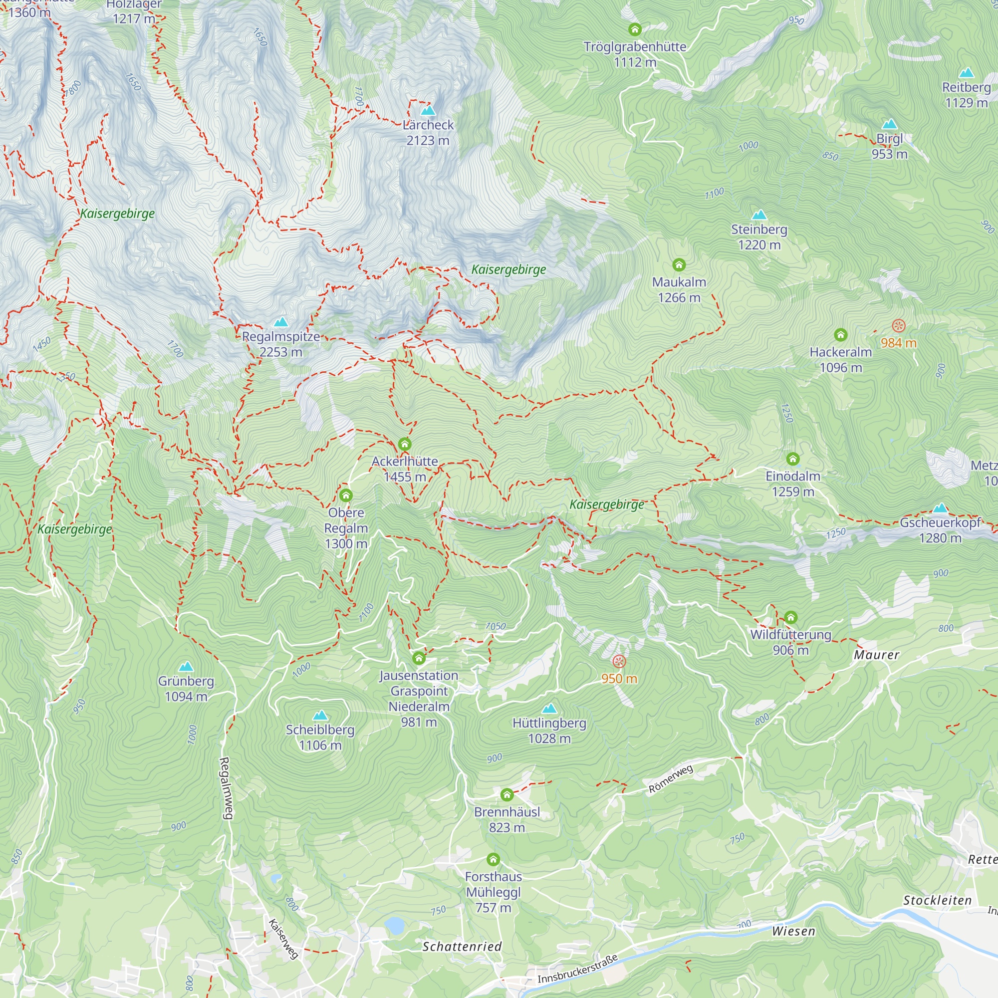 Granderhochalm map