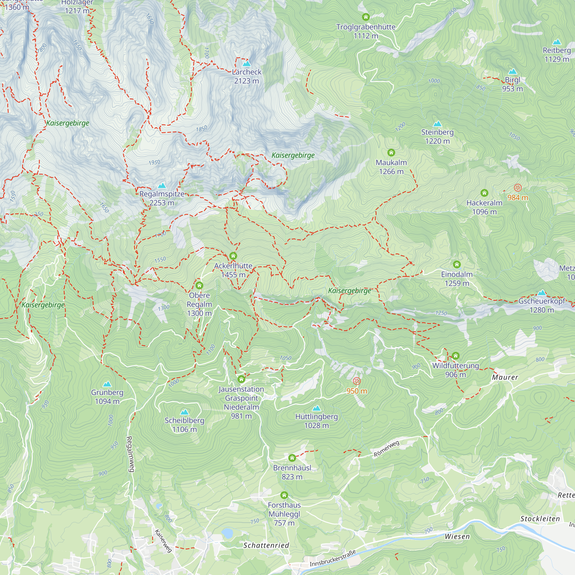 Granderhochalm map