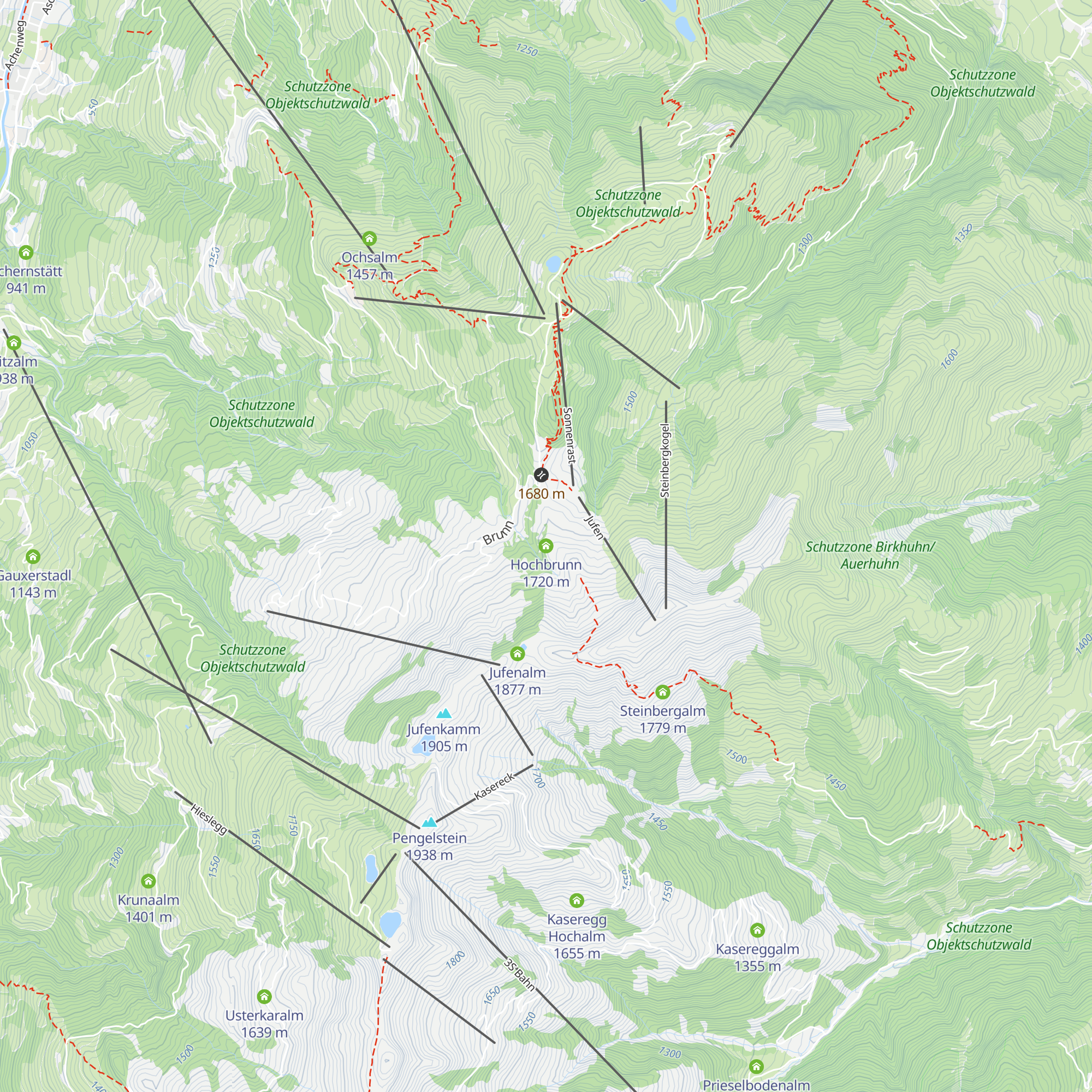Hochbrunn map
