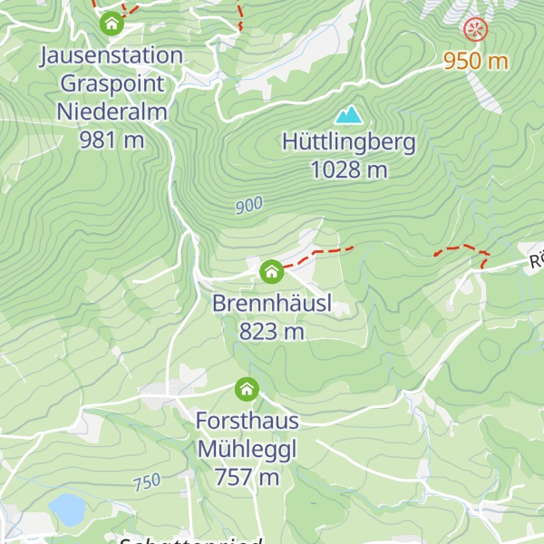 Map of Brennhäusl