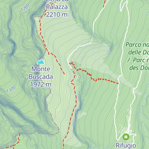 Map of Rifugio Cava Buscada