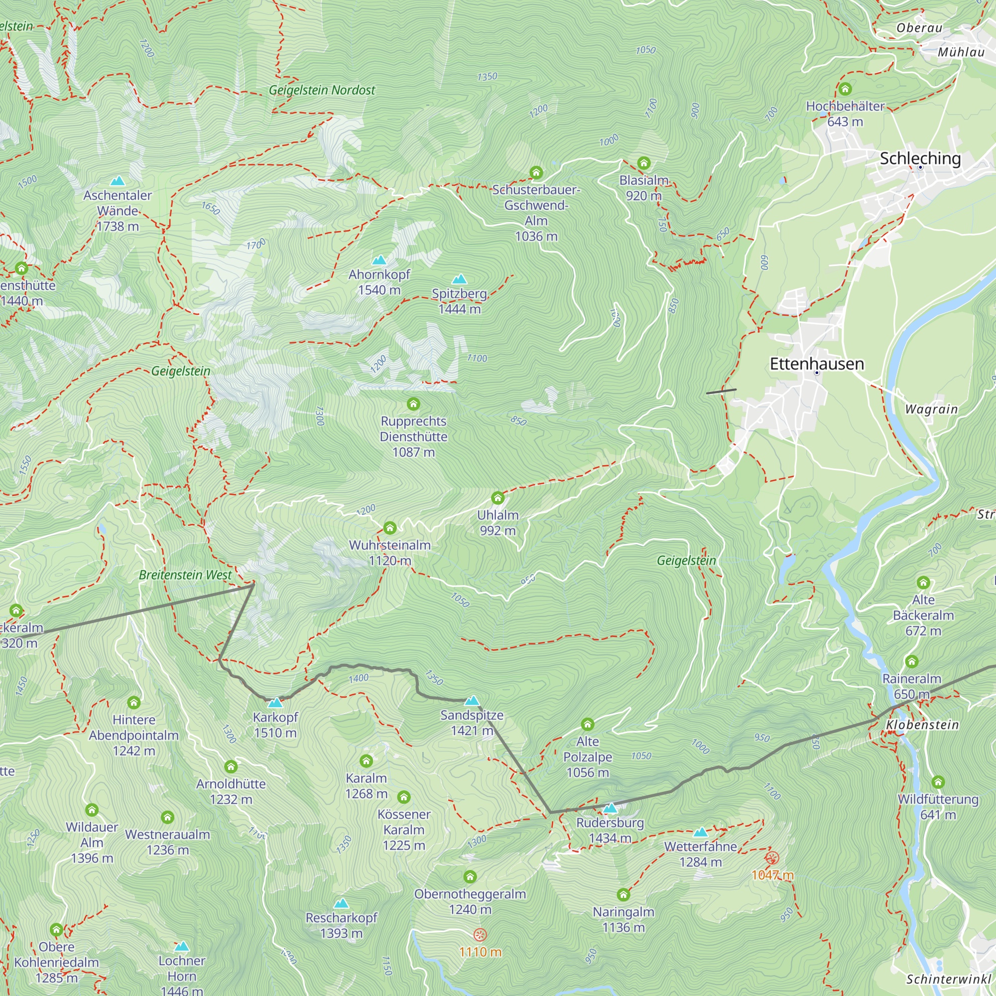 Uhlalm map