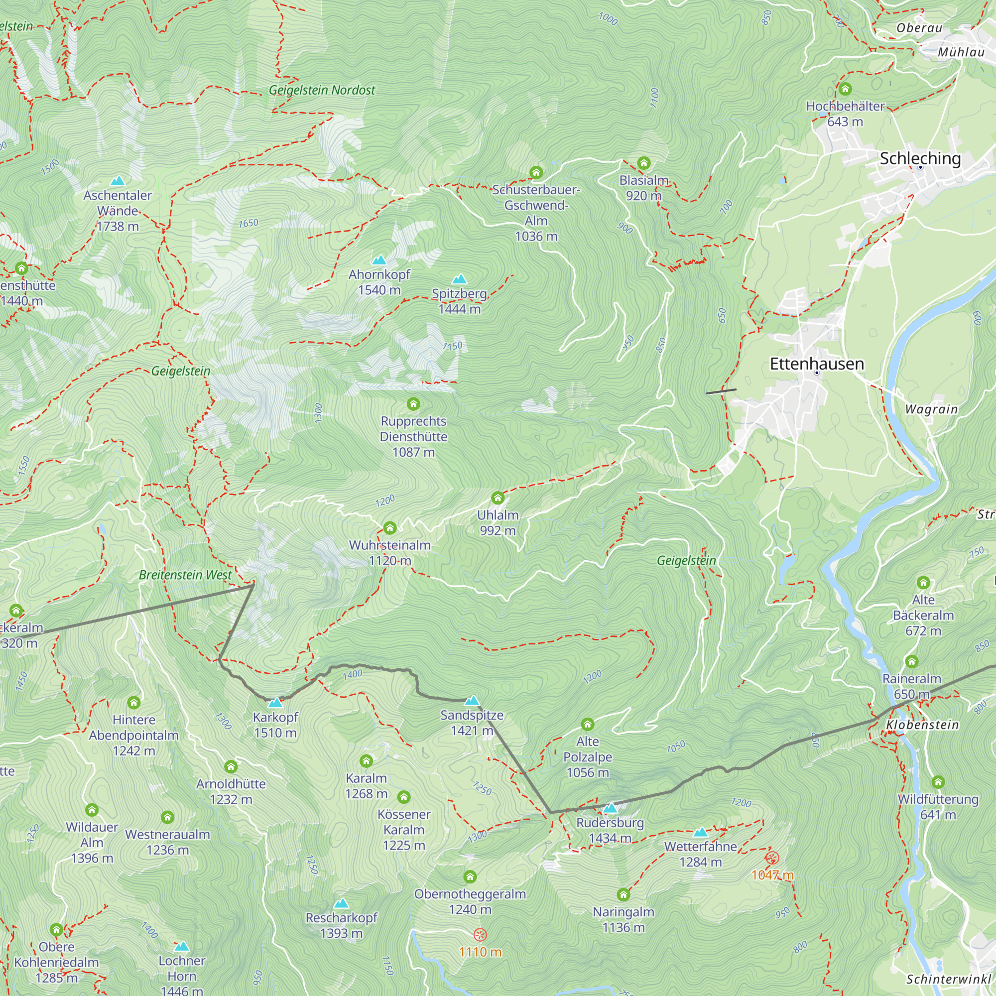 Uhlalm map