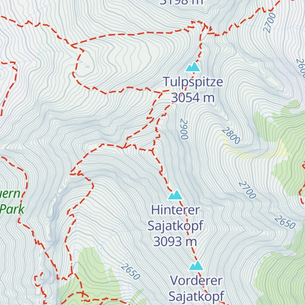 Map of Kreuzspitze
