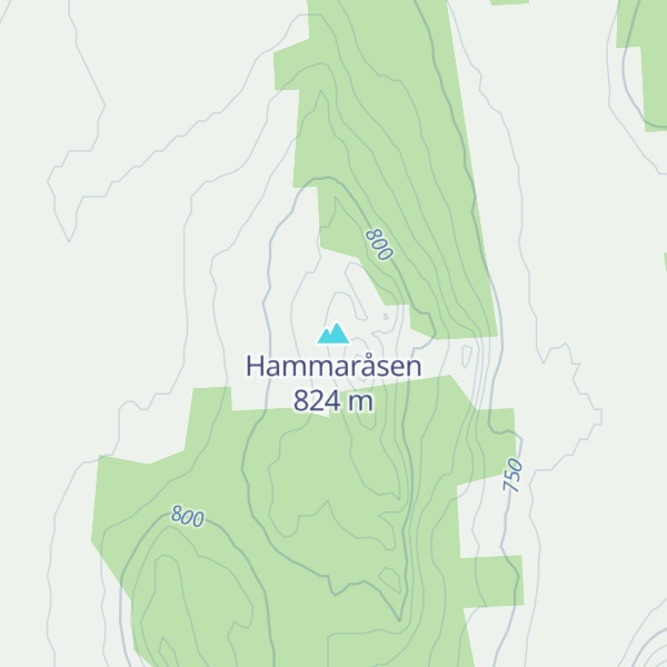 Map of Hammaråsen