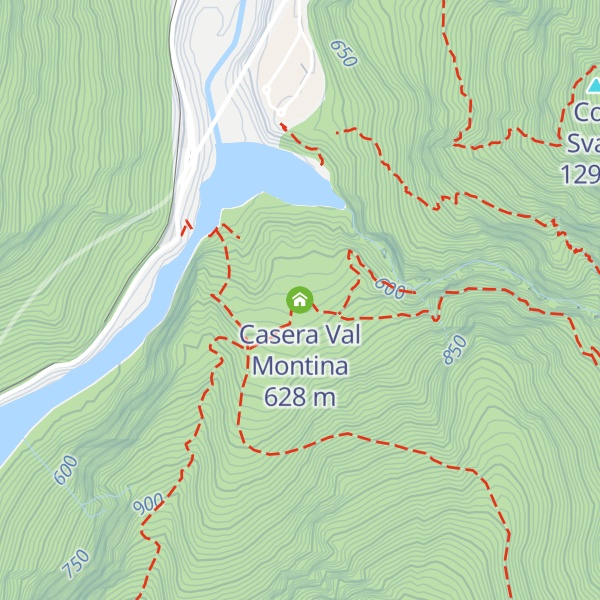 Map of Casera Val Montina