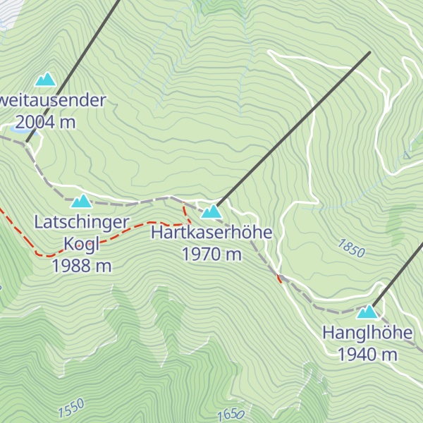 Map of Hartkaserhöhe