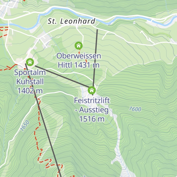 Map of St. Leonhardlift Ausstieg