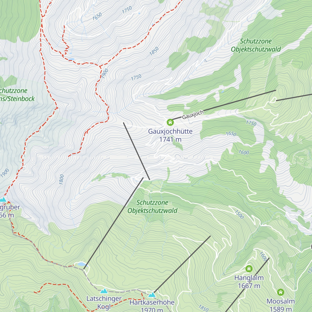 Trattenbachalm map