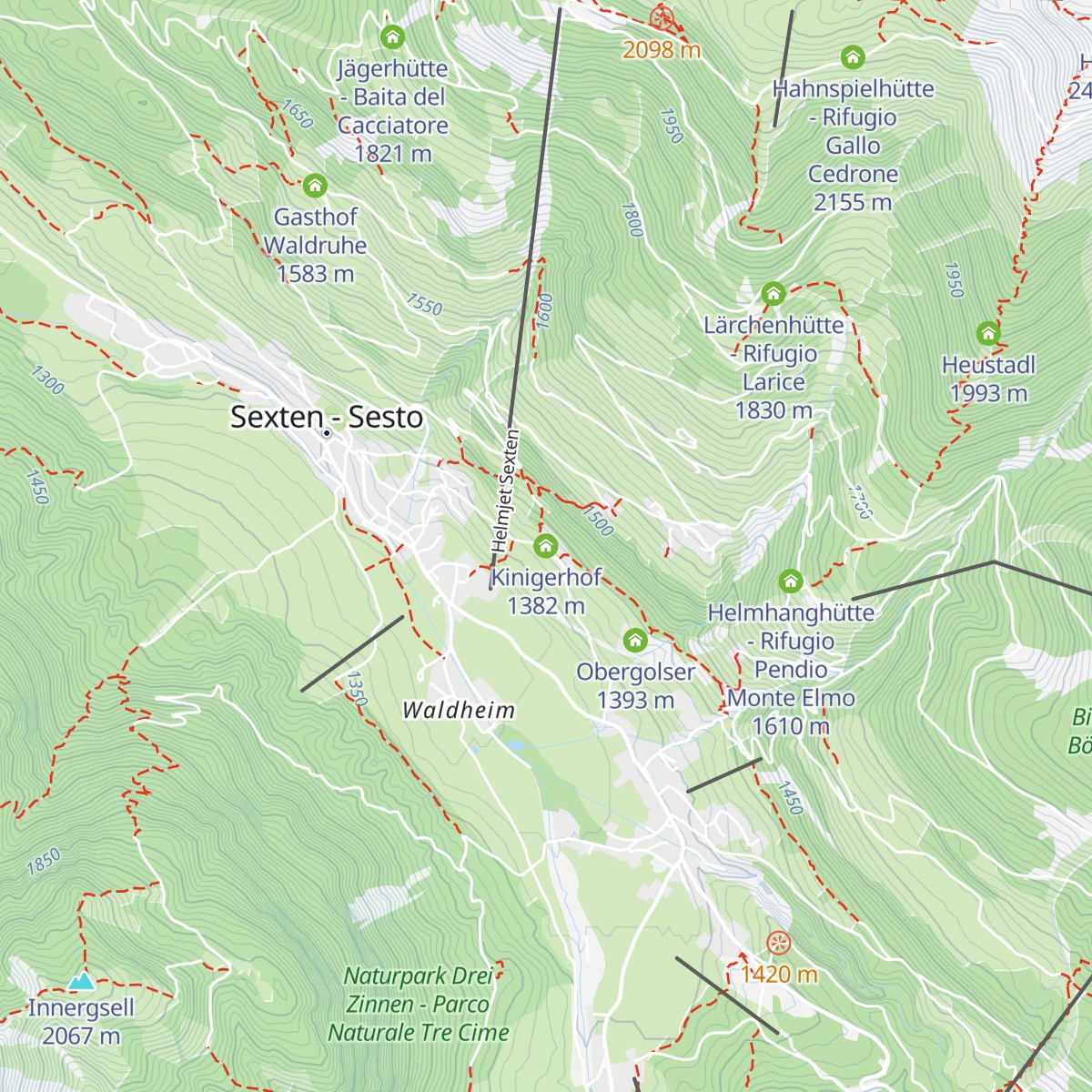 Kinigerhof map