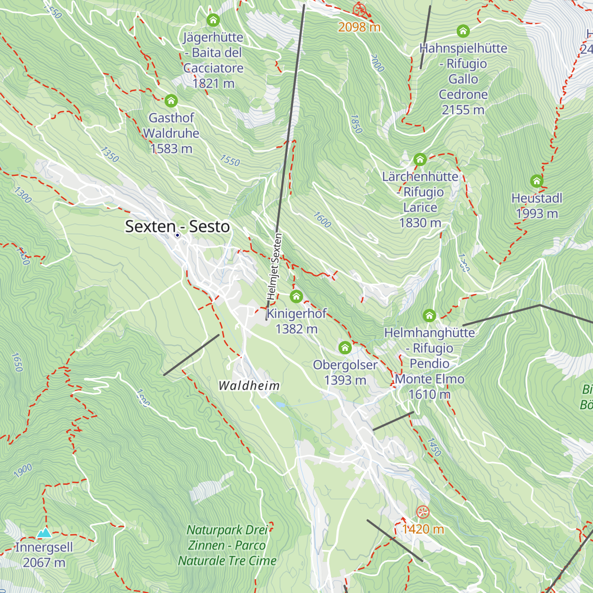 Kinigerhof map