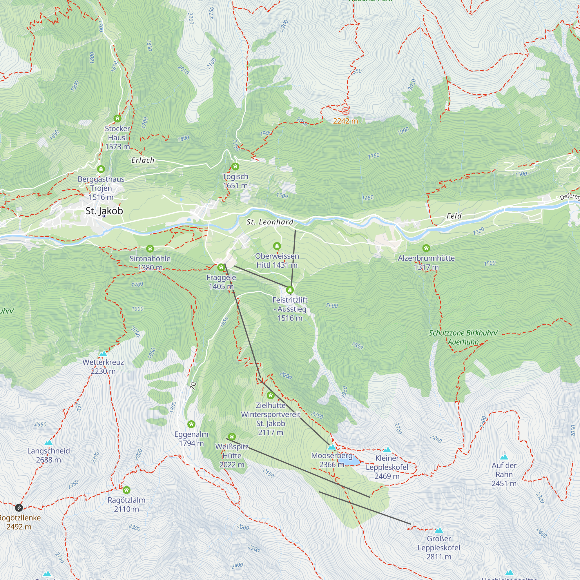 Feistritzlift - Ausstieg map