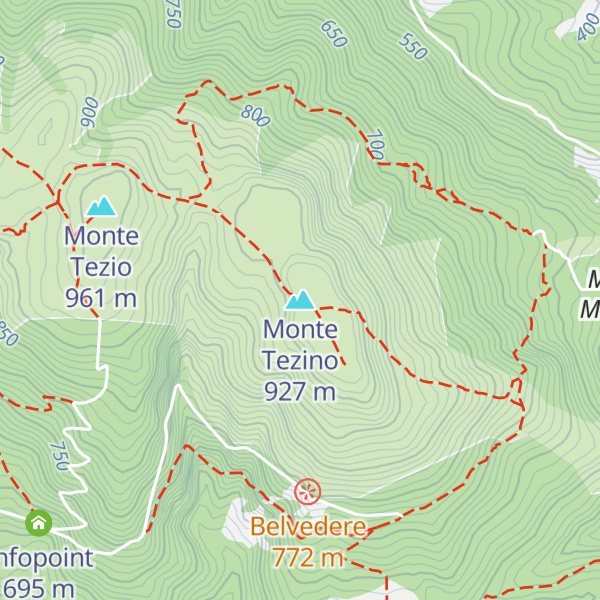 Map of Monte Tezino