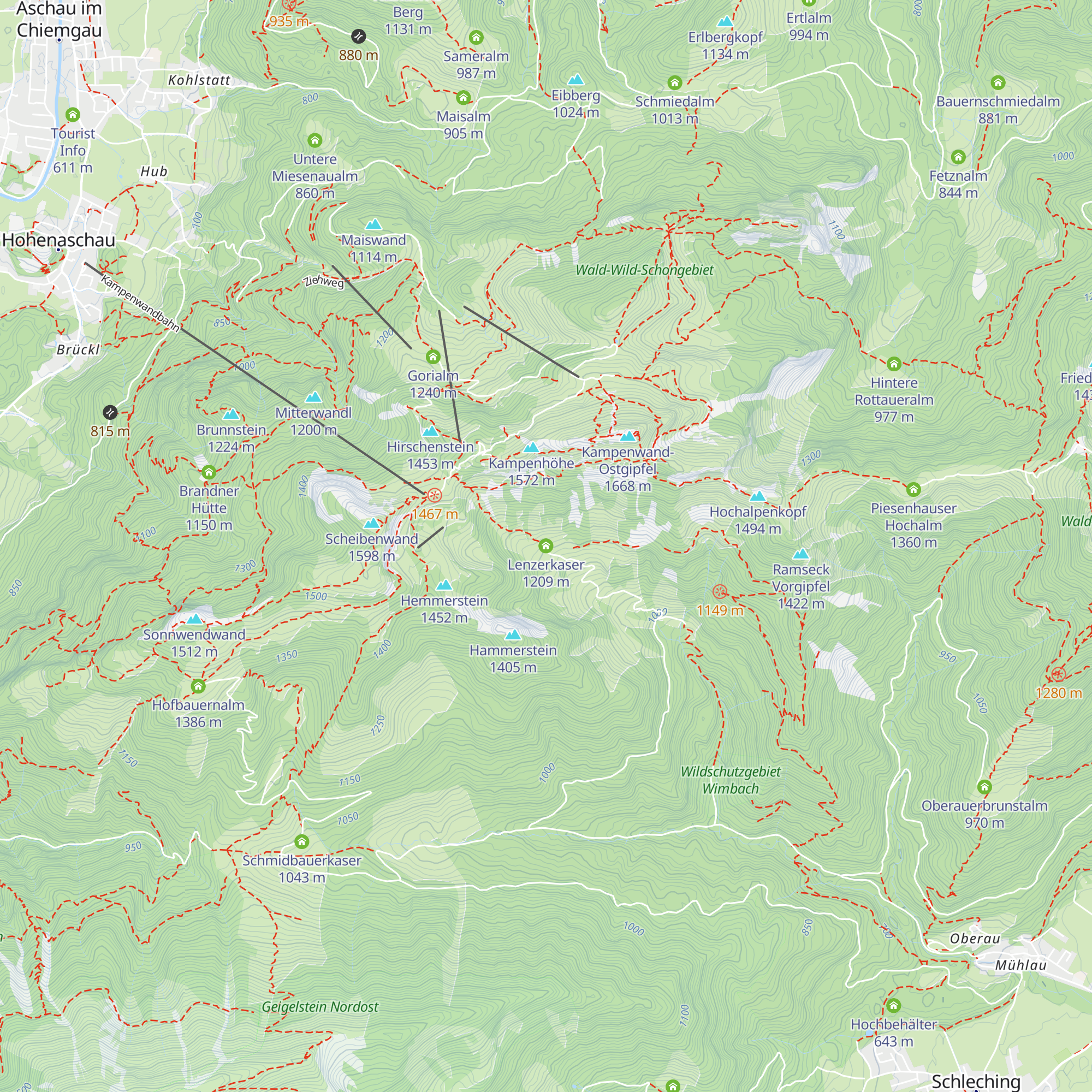Lenzerkaser map