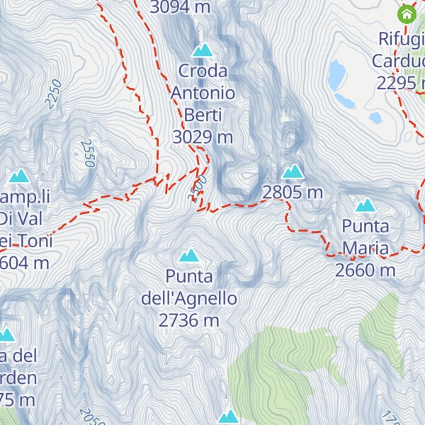 Map of Bivacco De Toni