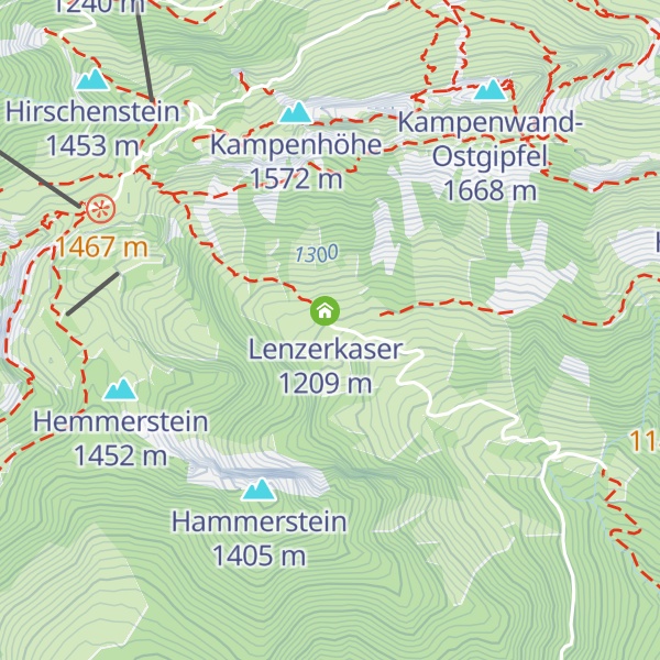 Map of Steinbergalm Diensthütte