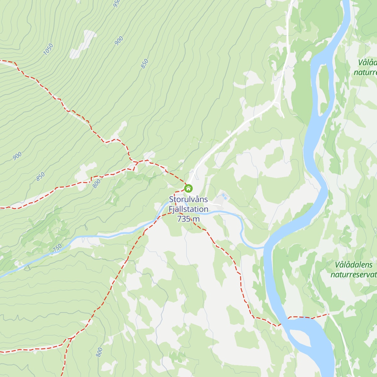Storulvåns Fjällstation map