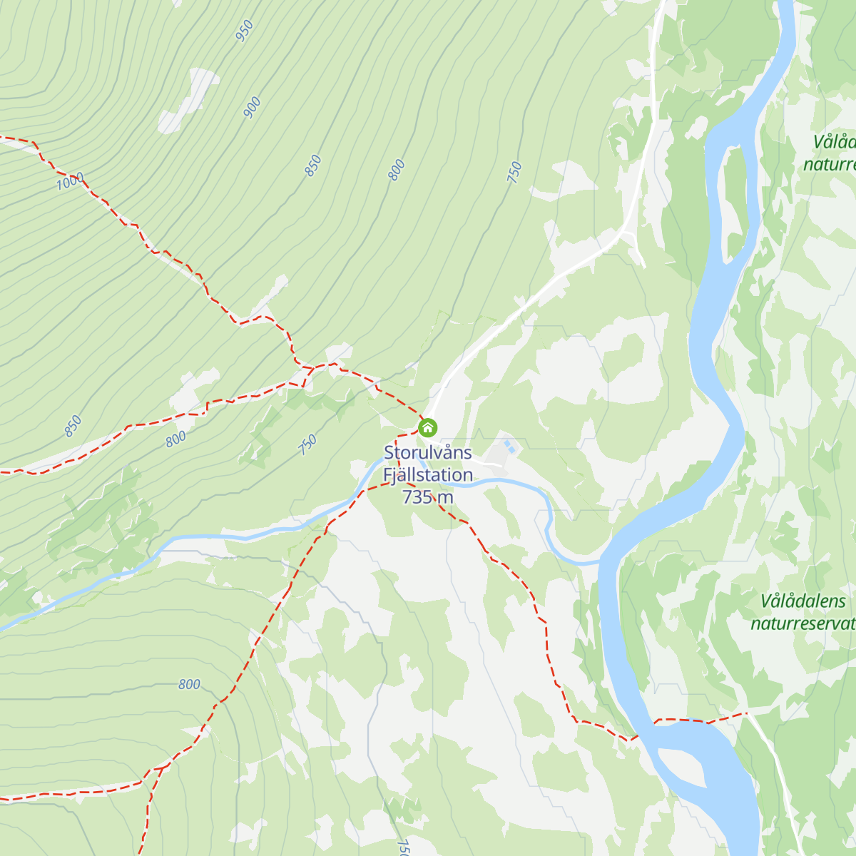 Storulvåns Fjällstation map