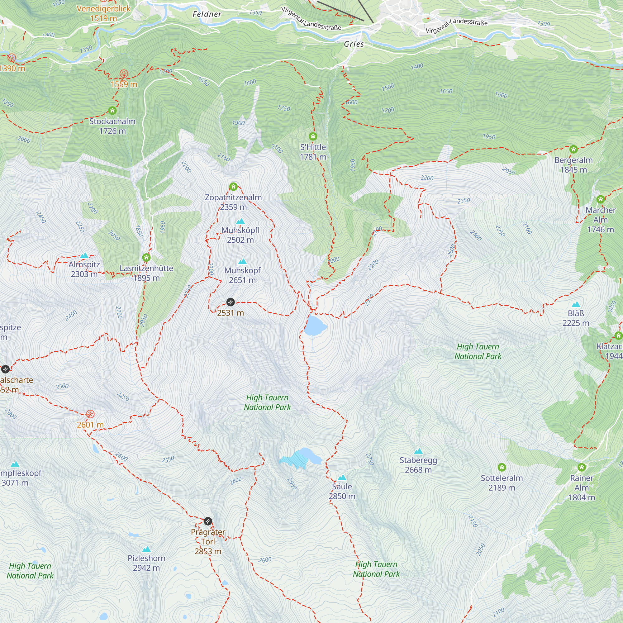 Bergerseehütte map