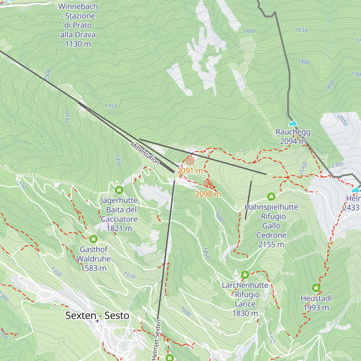 Helmrestaurant - Ristorante Monte Elmo map