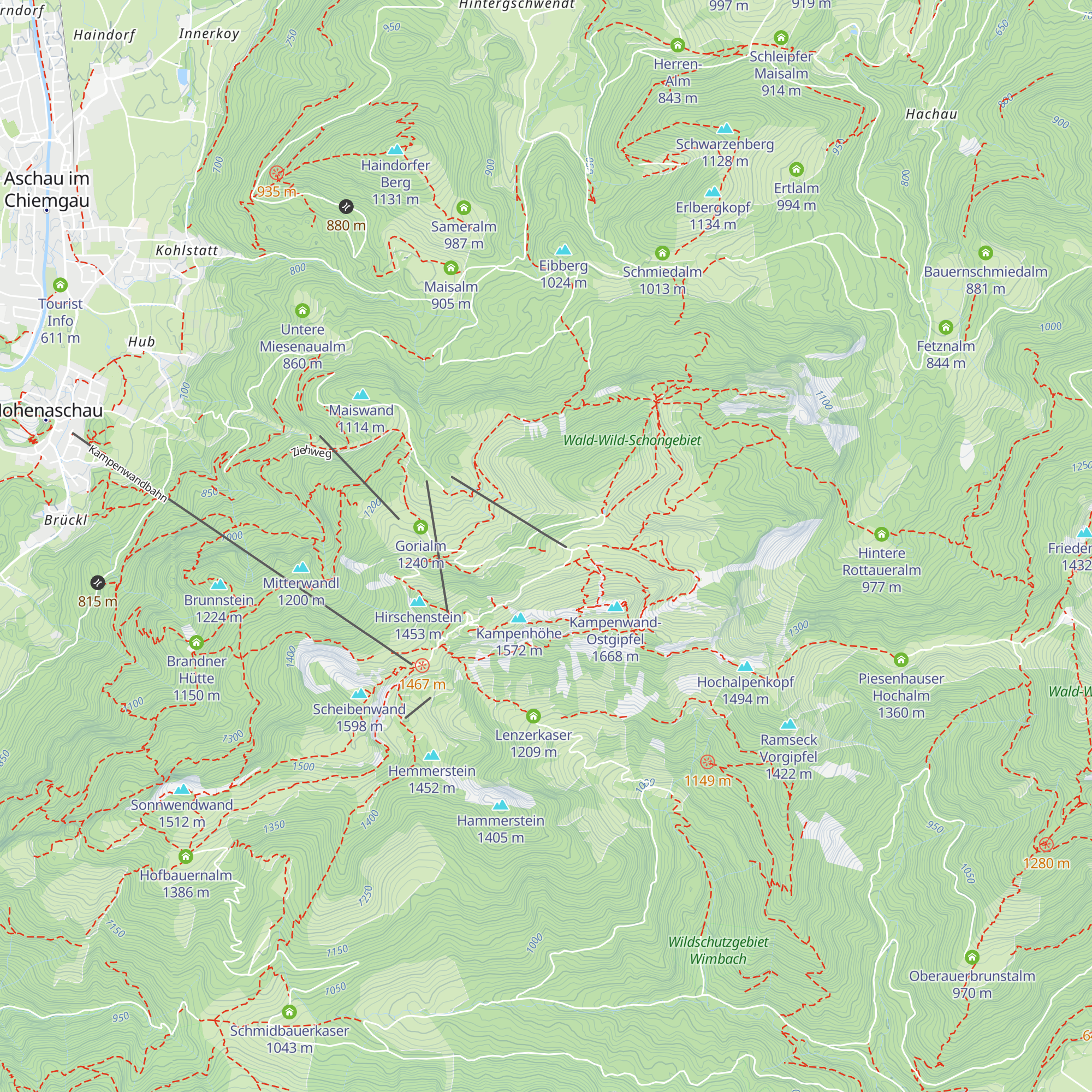 Bergwachthütte map