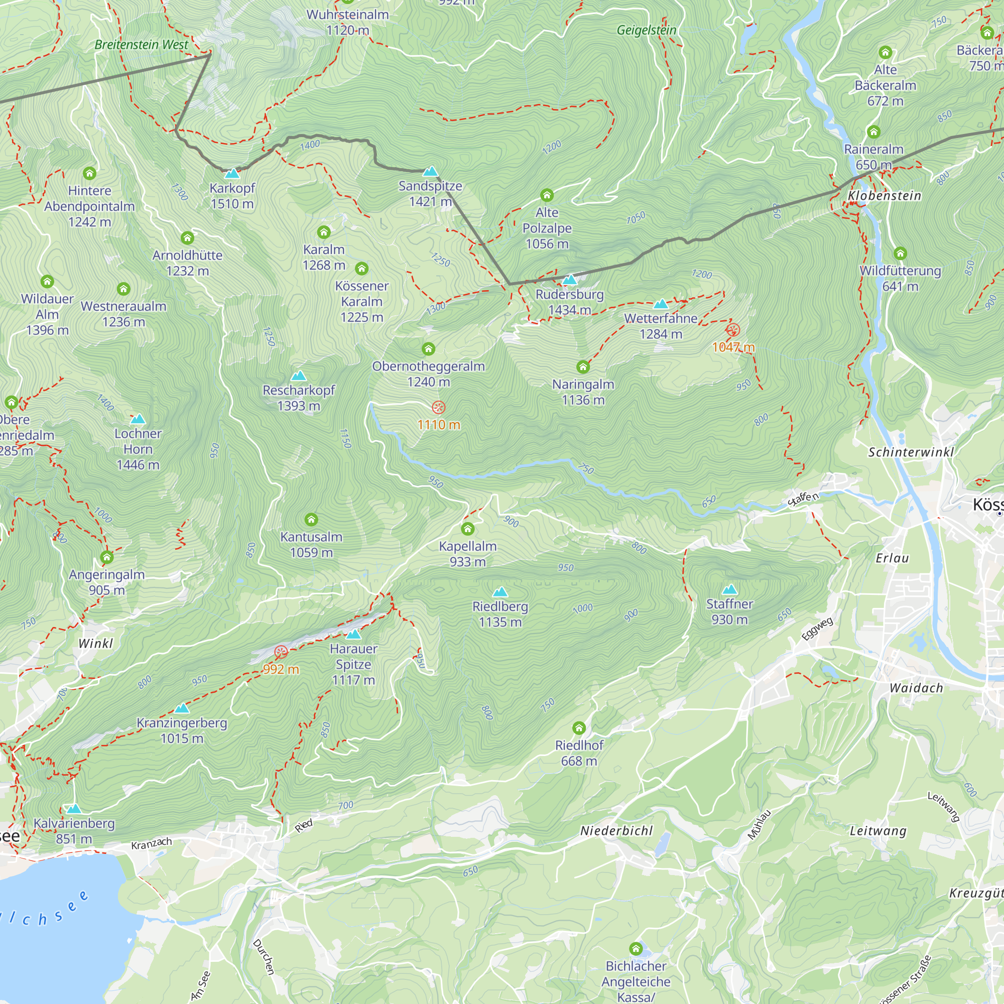 Welzenalm map