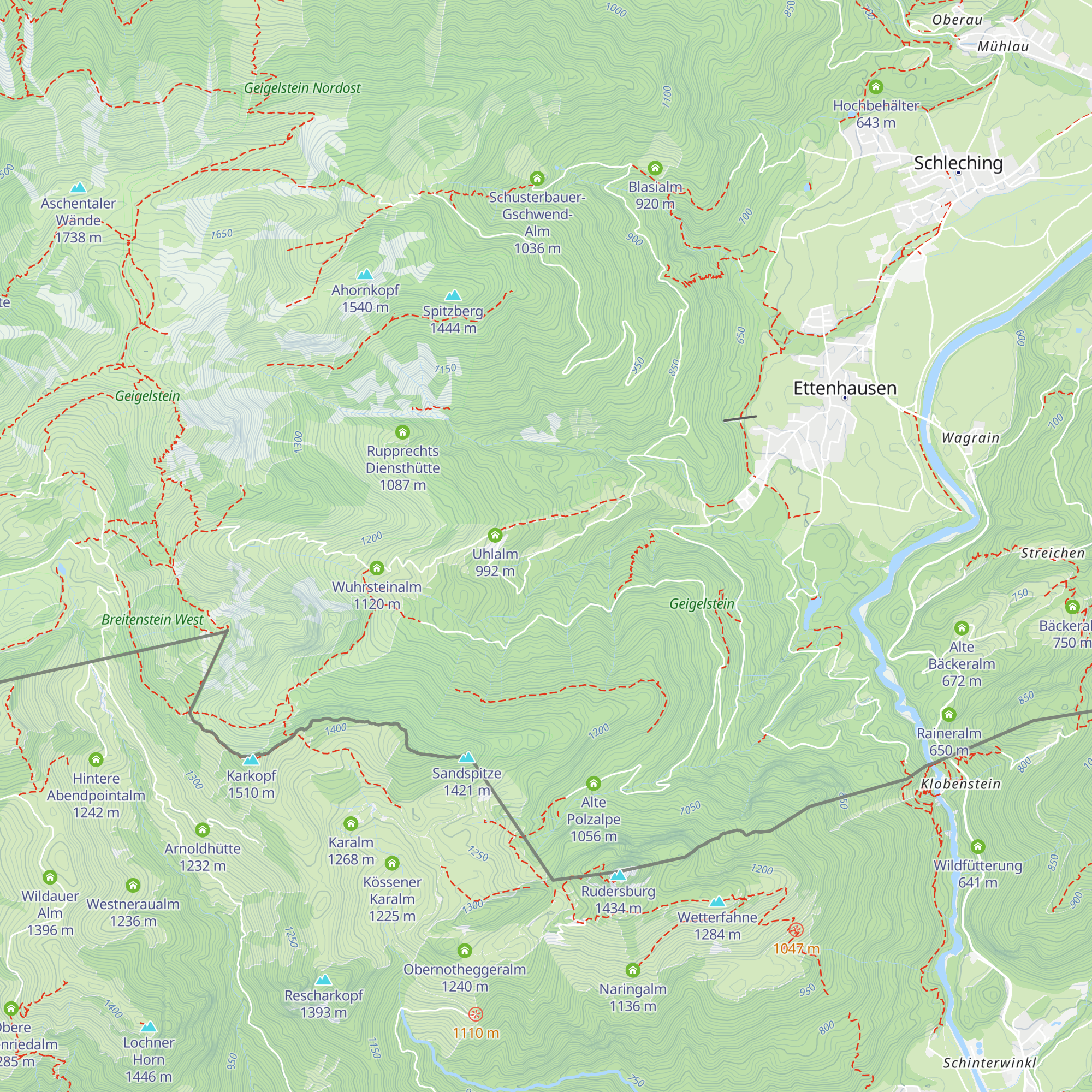 Gschwendalm map