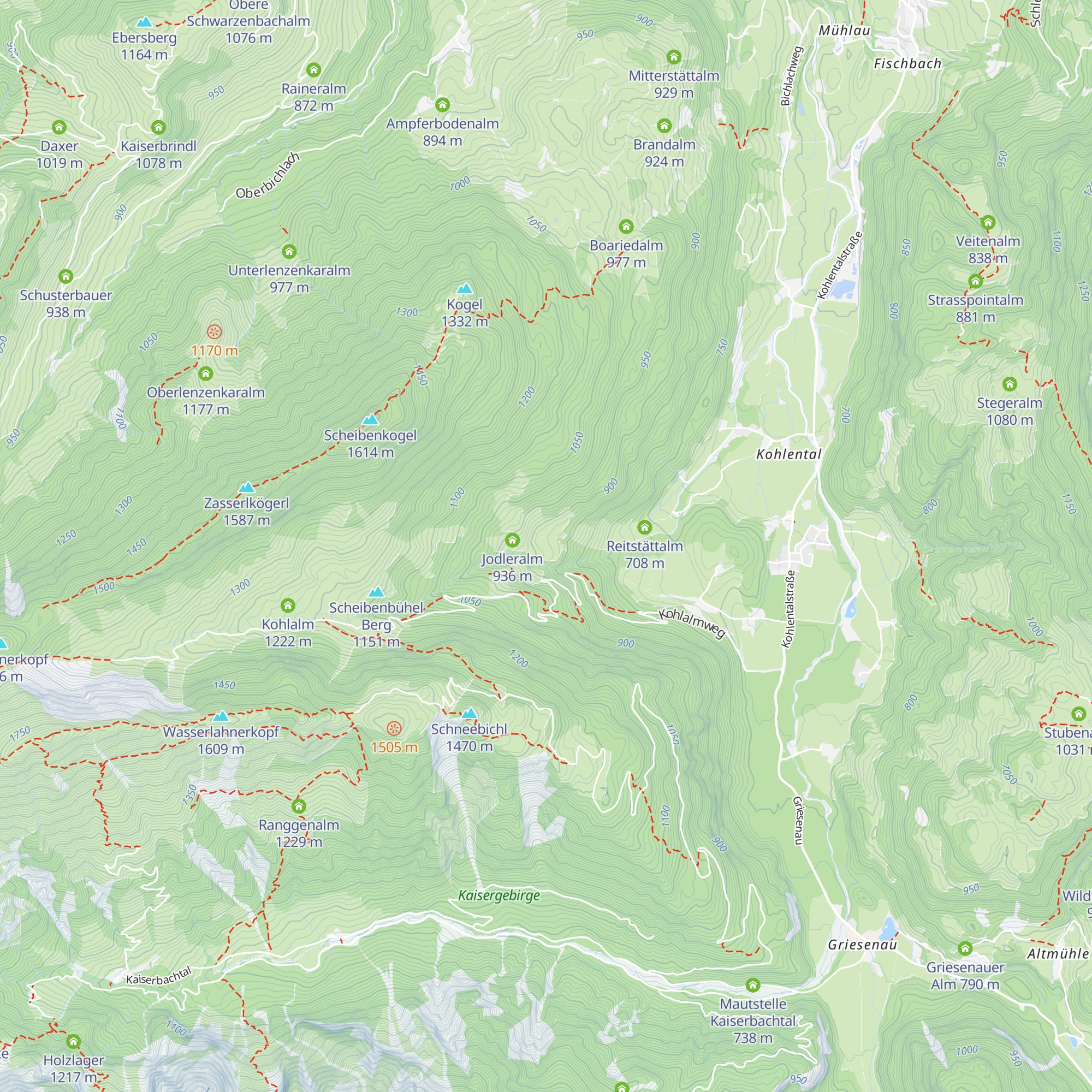 Endfeldalm map