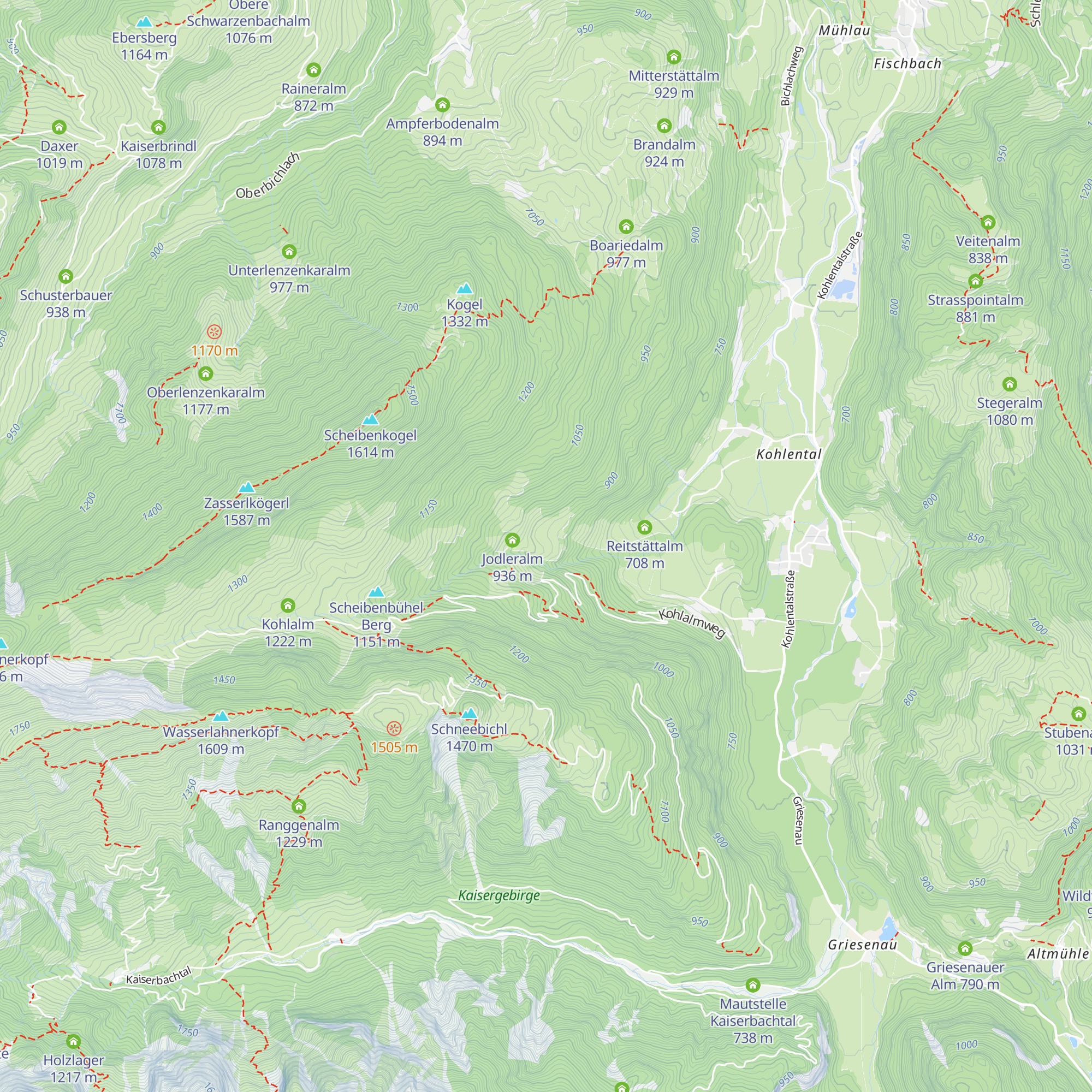 Endfeldalm map
