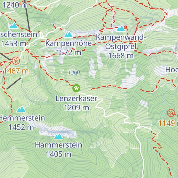 Map of Gschwendtnerkaser