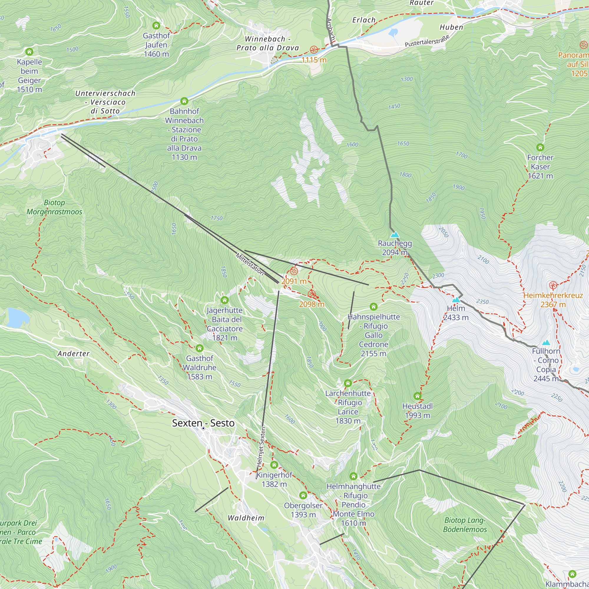 Reinhold-Messner-Haus map