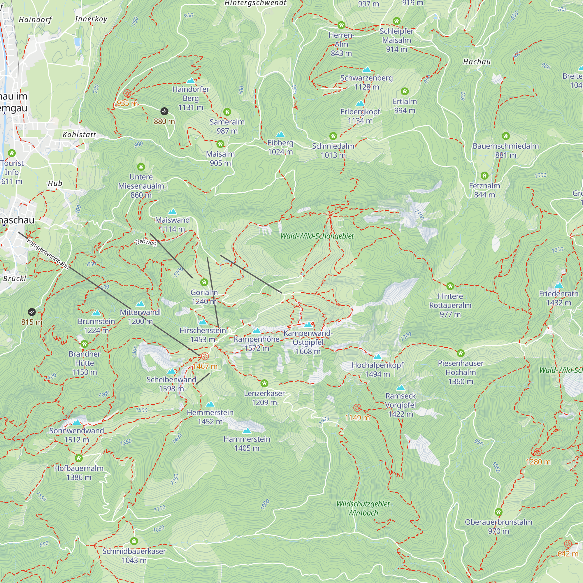 Steinlingalm map