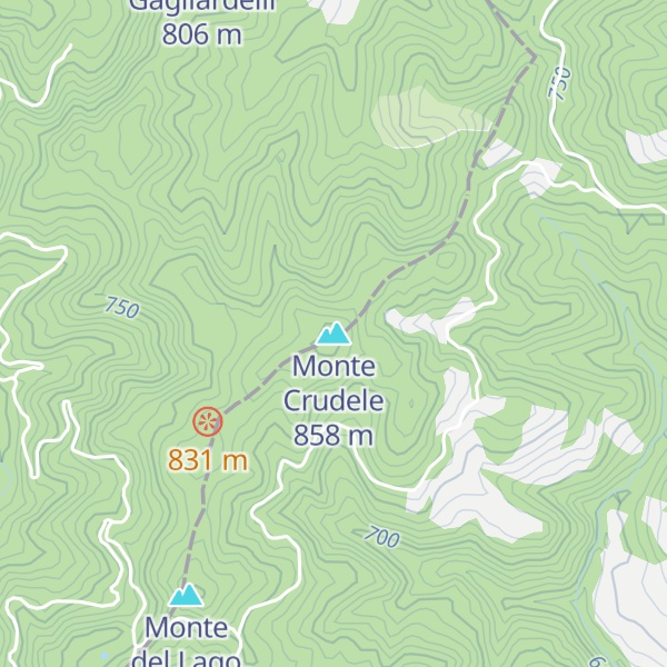 Map of Monte Crudele