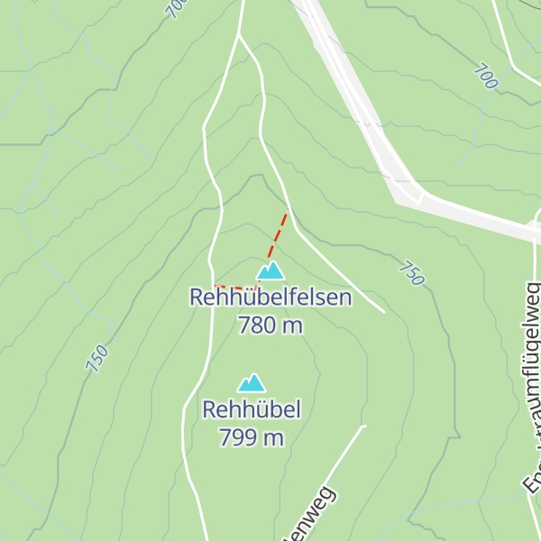 Map of Rehhübelfelsen