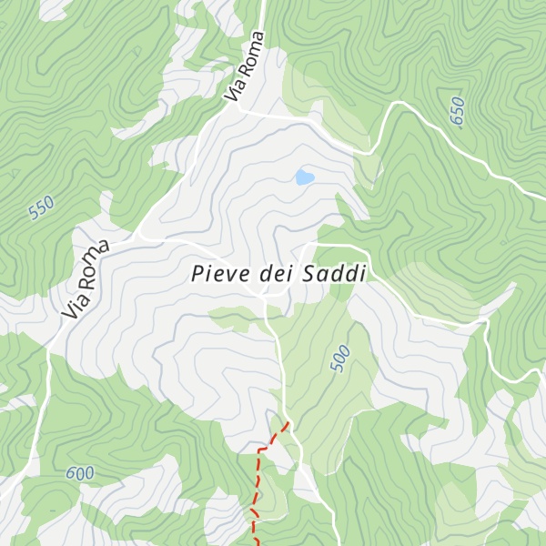 Map of Rifugio, Via di Francesco