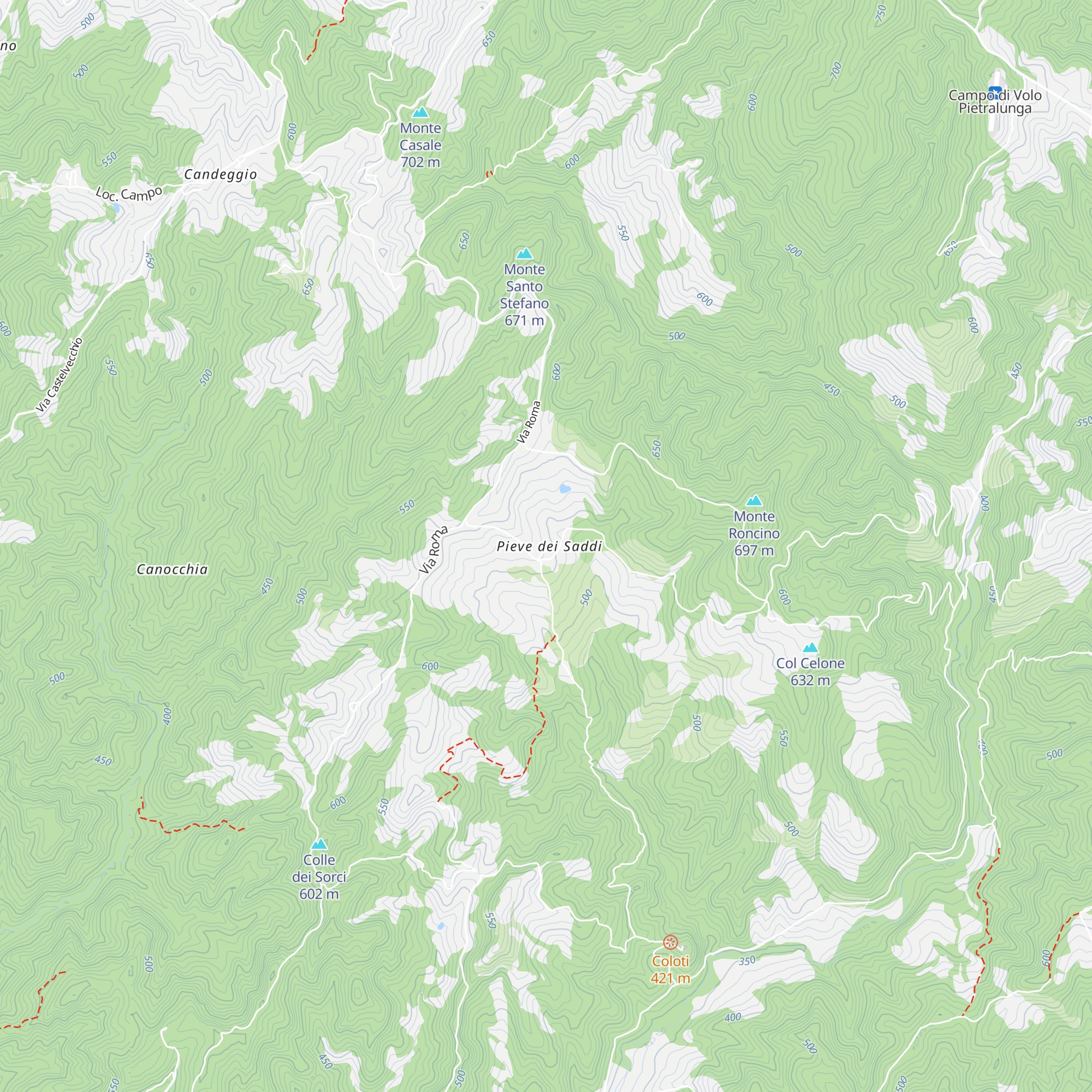 Rifugio, Via di Francesco map