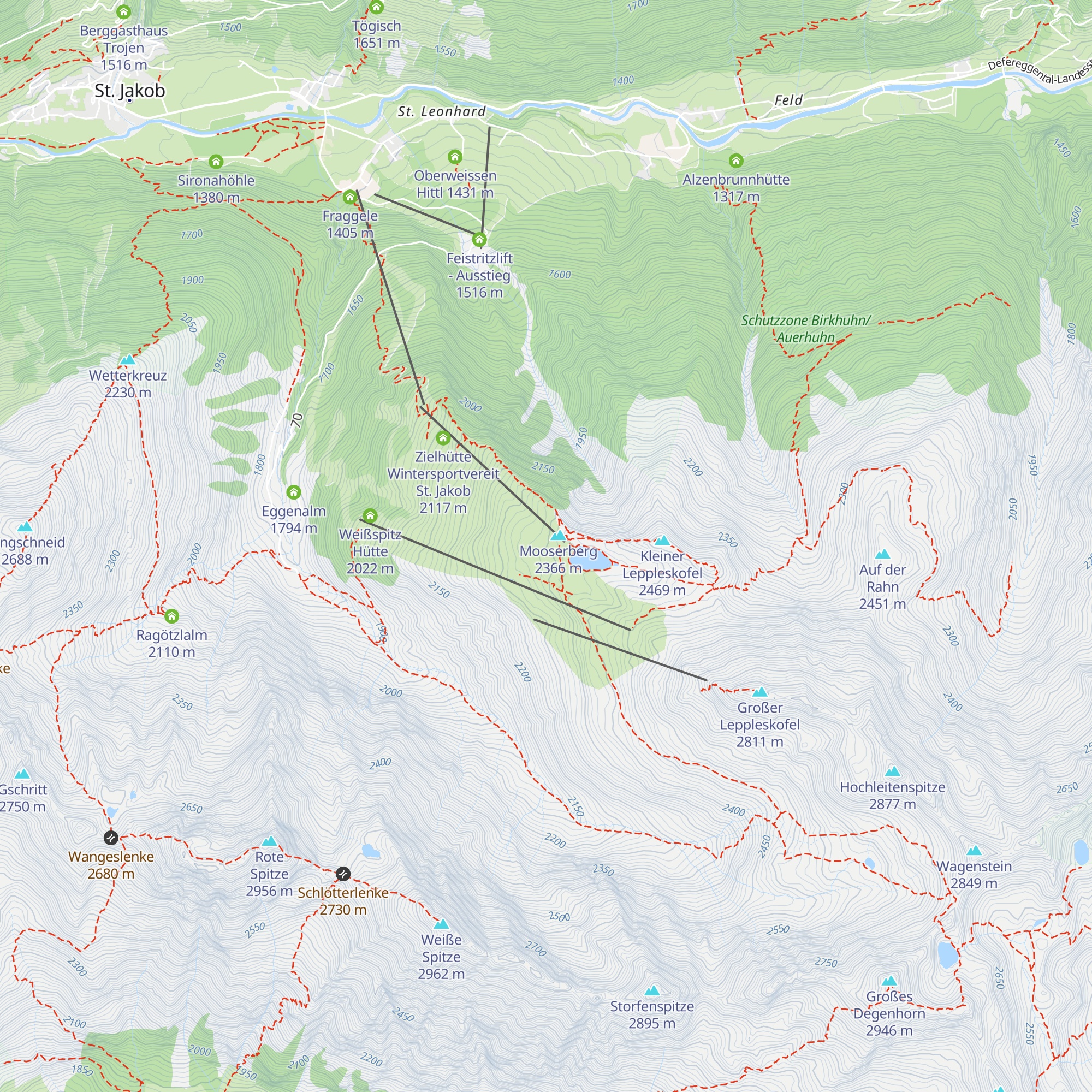 Mooseralm map