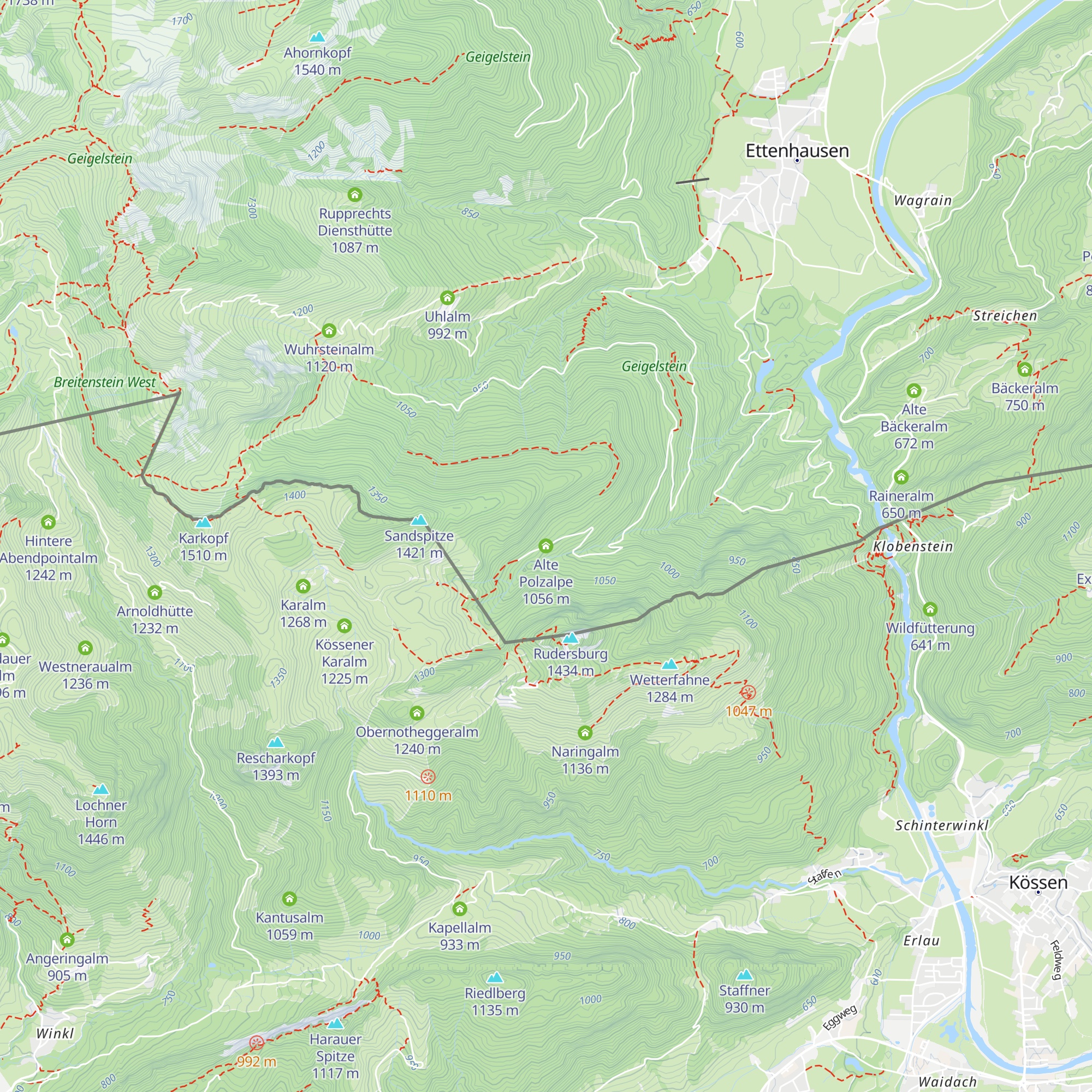 Alte Polzalpe map