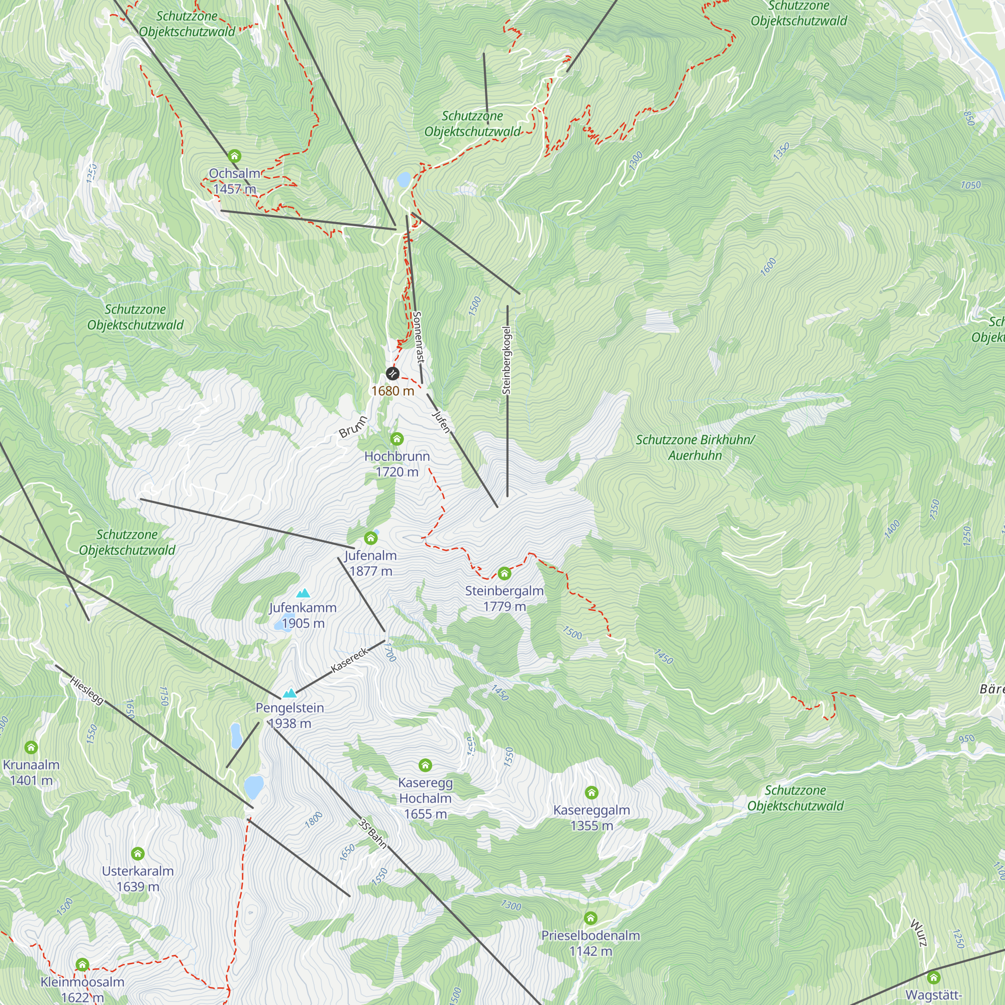 Steinbergkogel map