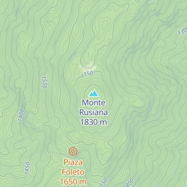 Map of Monte Rusiana
