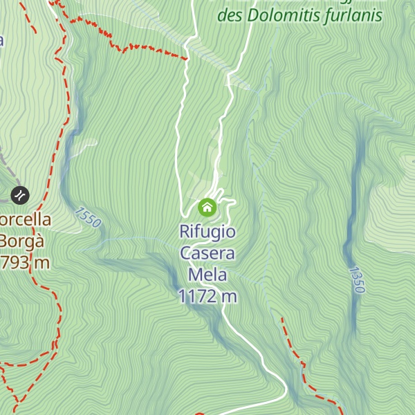 Map of Rifugio Casera Mela