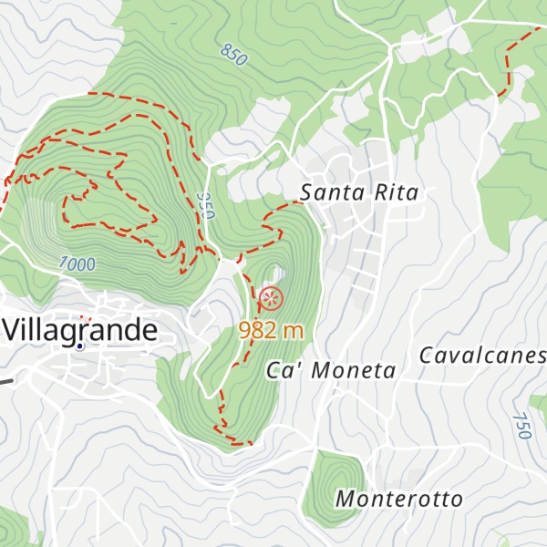 Map of Monte Copiolo