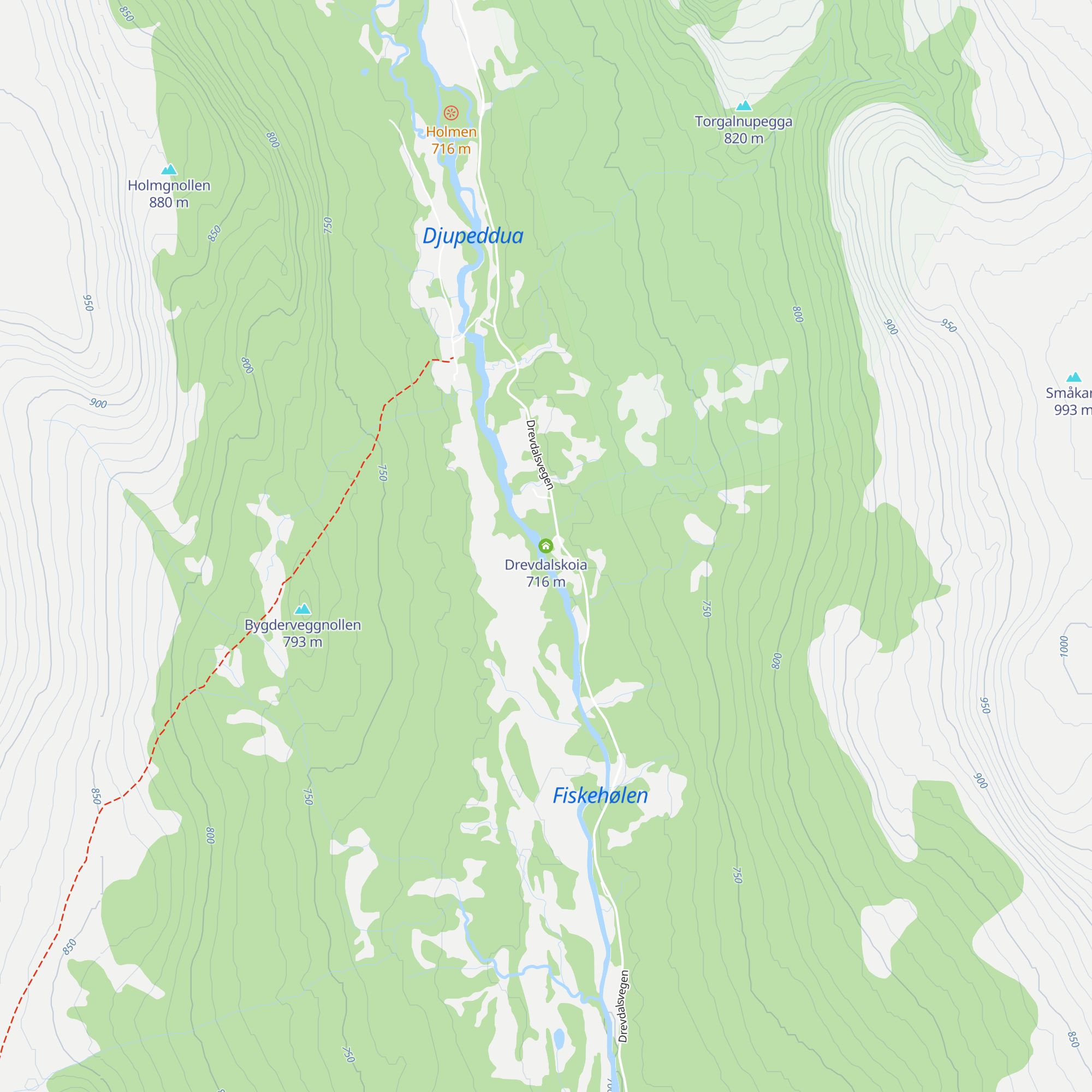 Drevdalskoia map